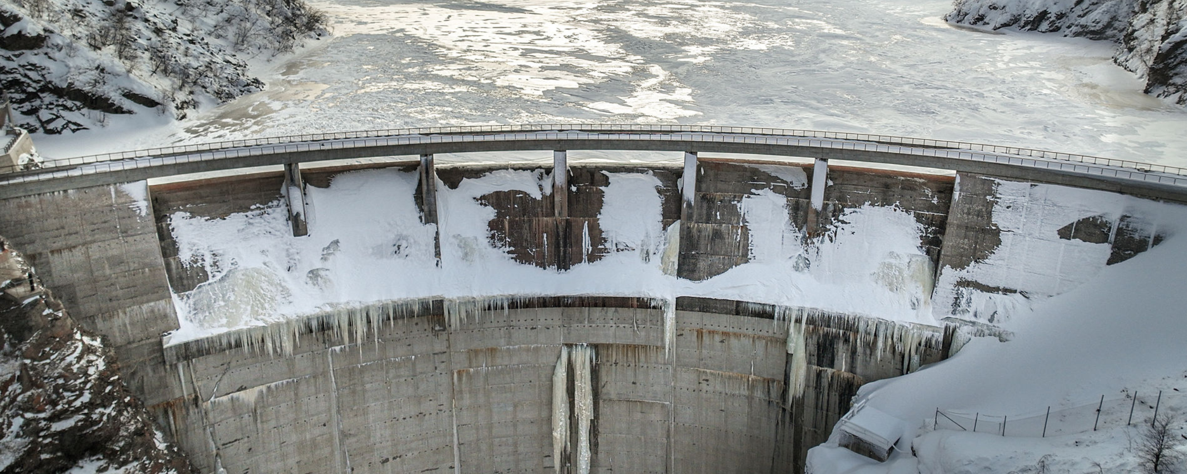 Vannmagasin i vinterlandsskap 