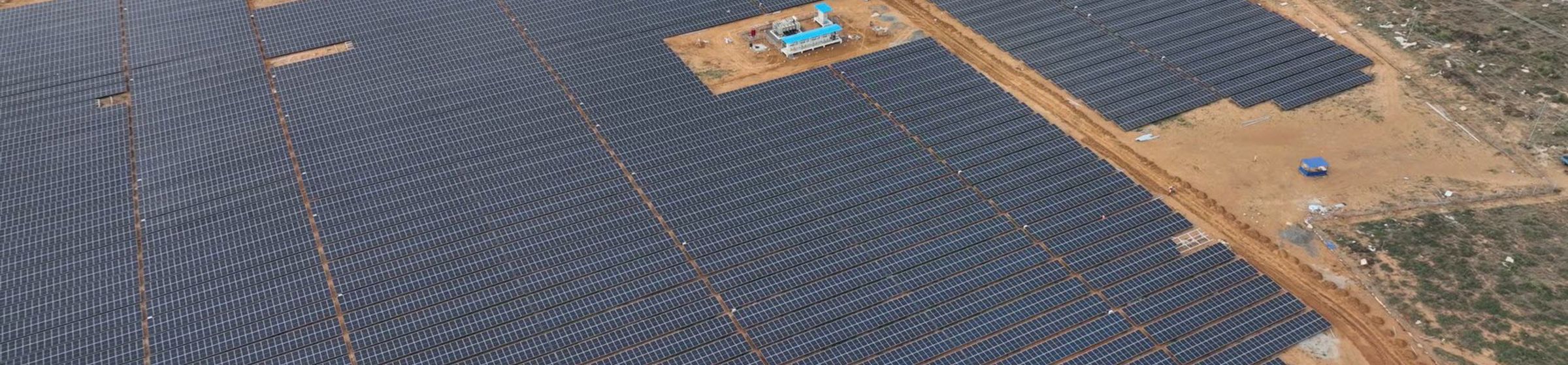 Byggeplass for solkraftverk