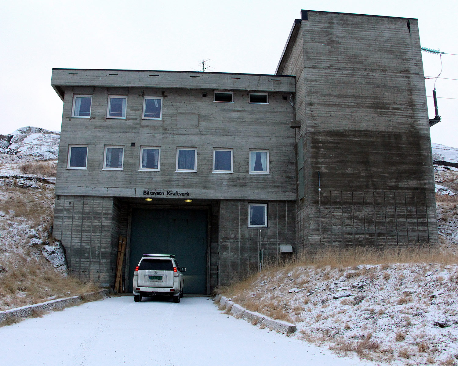 Båtsvatn kraftverks portalbygg.