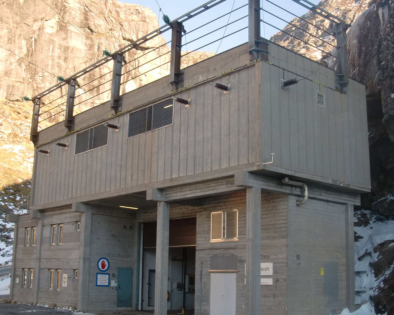 Portalbygget for Jukla kraftverk.