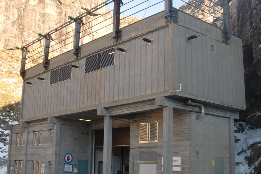 Portalbygget for Jukla kraftverk.
