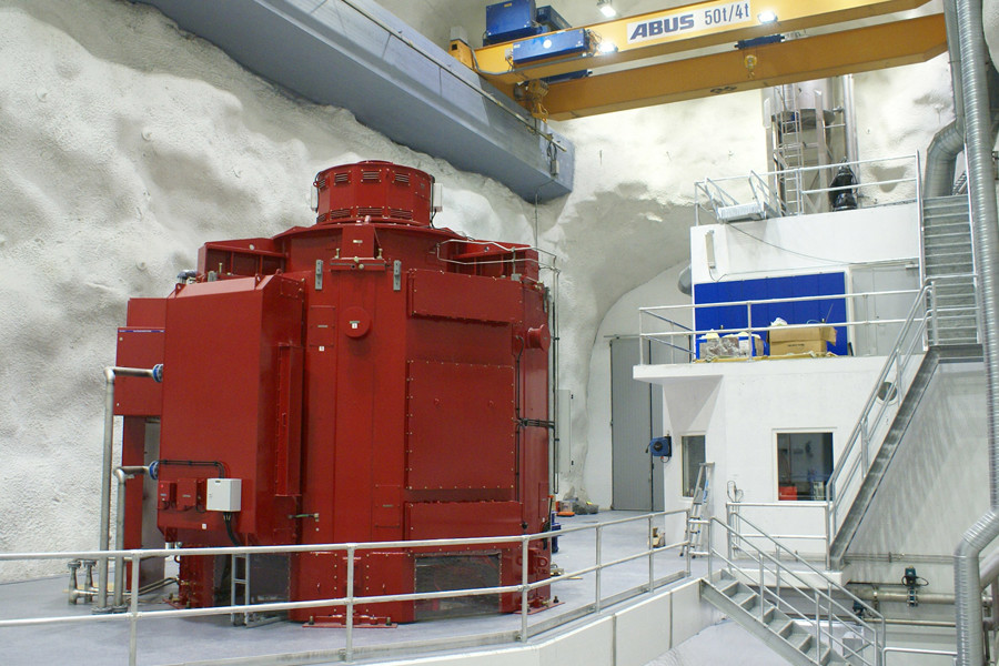 Maskinsalen i Kjensvatn kraftverk.