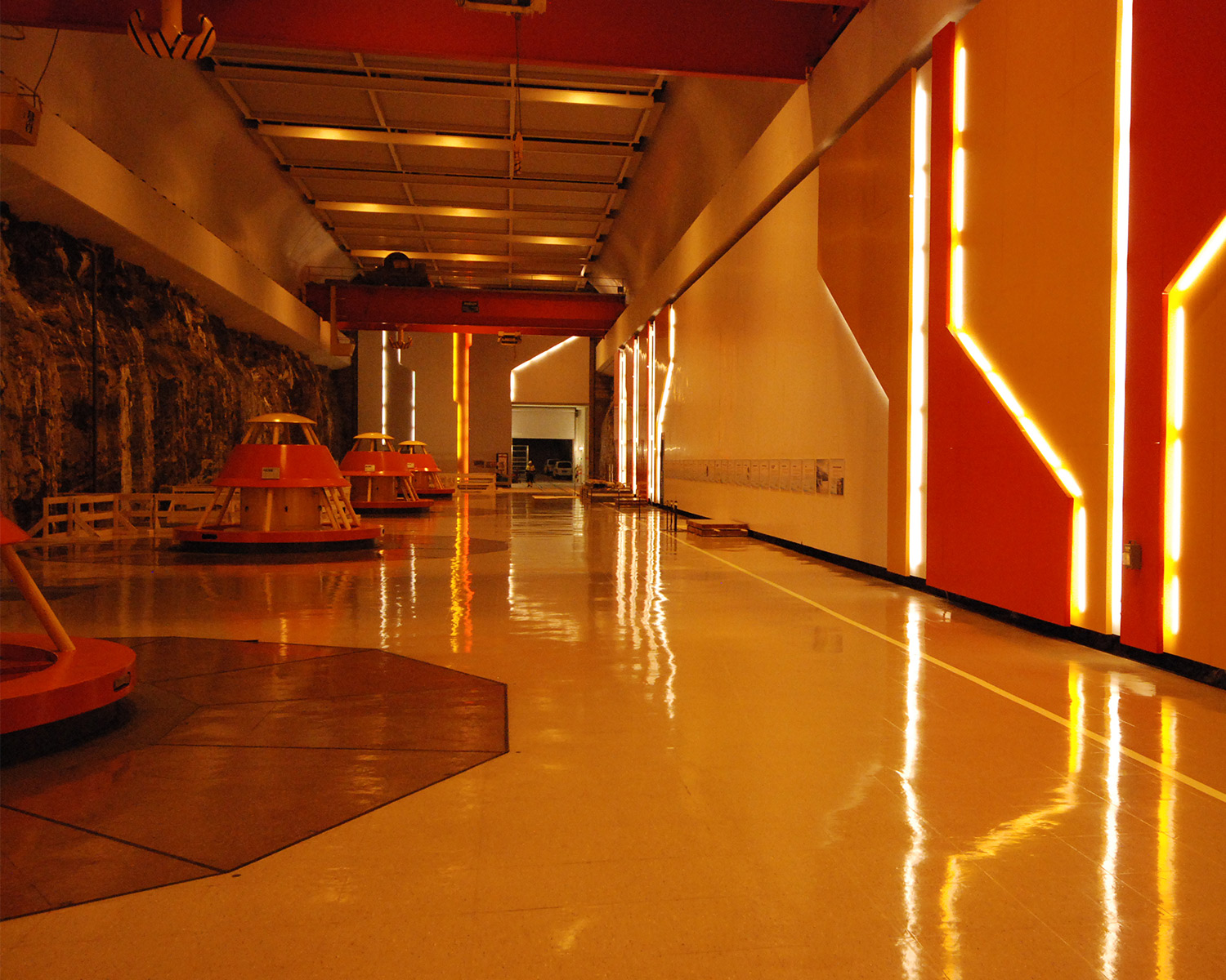 Aggregattoppene inne på Kvilldal kraftverk