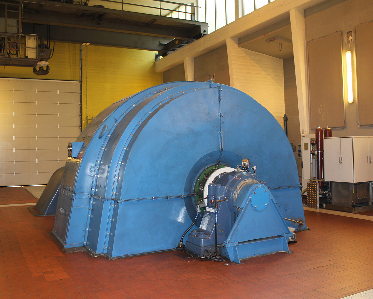 Maskinhallen til Mågeli kraftverk