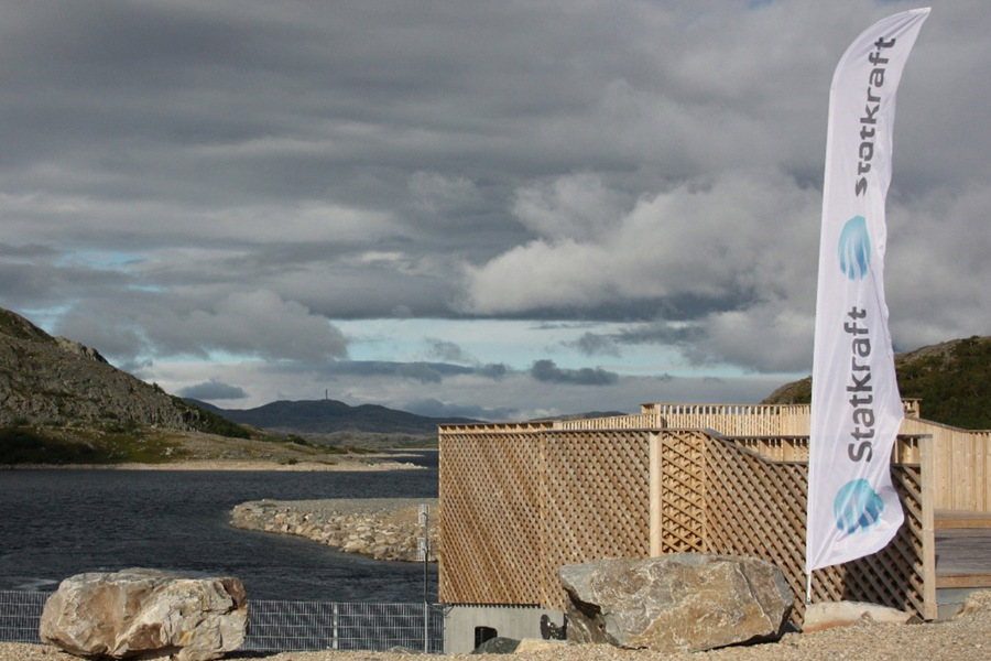 Nedstrøms Offervann vannkraftverk.