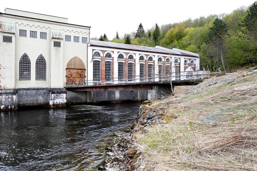 Øvre Leirfoss ved Nidelva i Trondheim. 