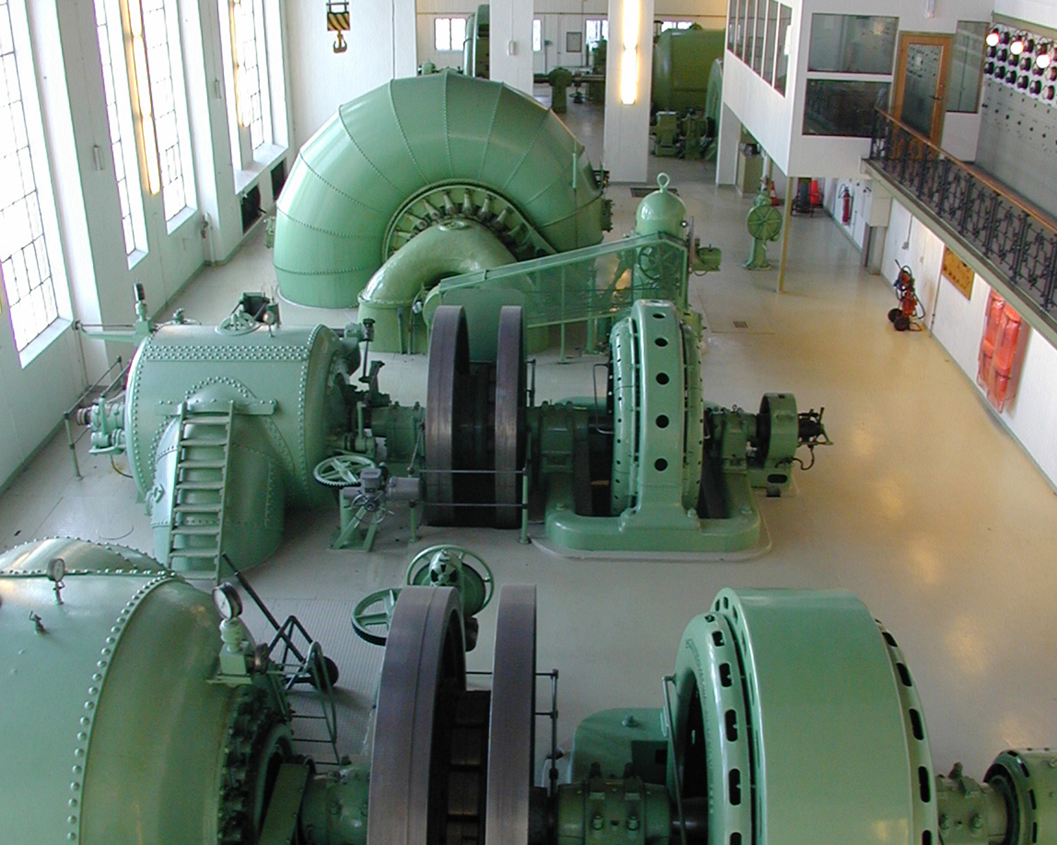 Oversikt over maskinhallen.