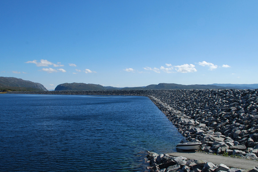 Songa dam, oppstrøms.