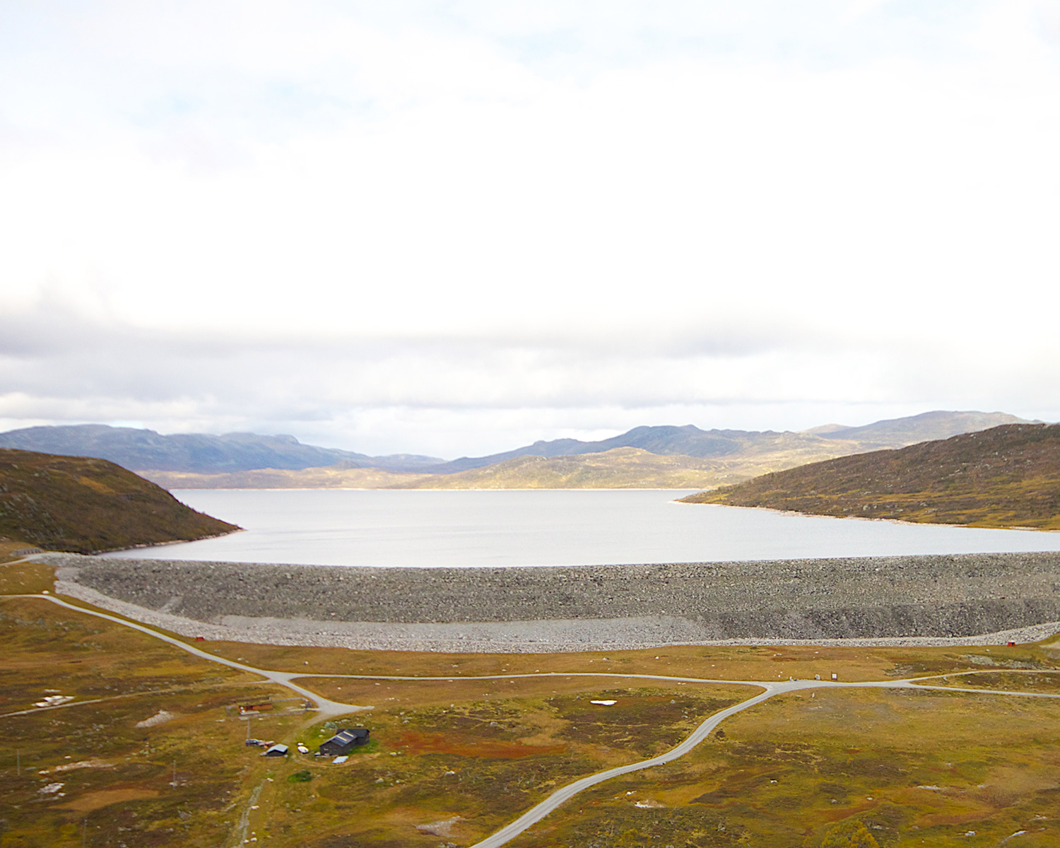 Songa dam, nedstrøms.