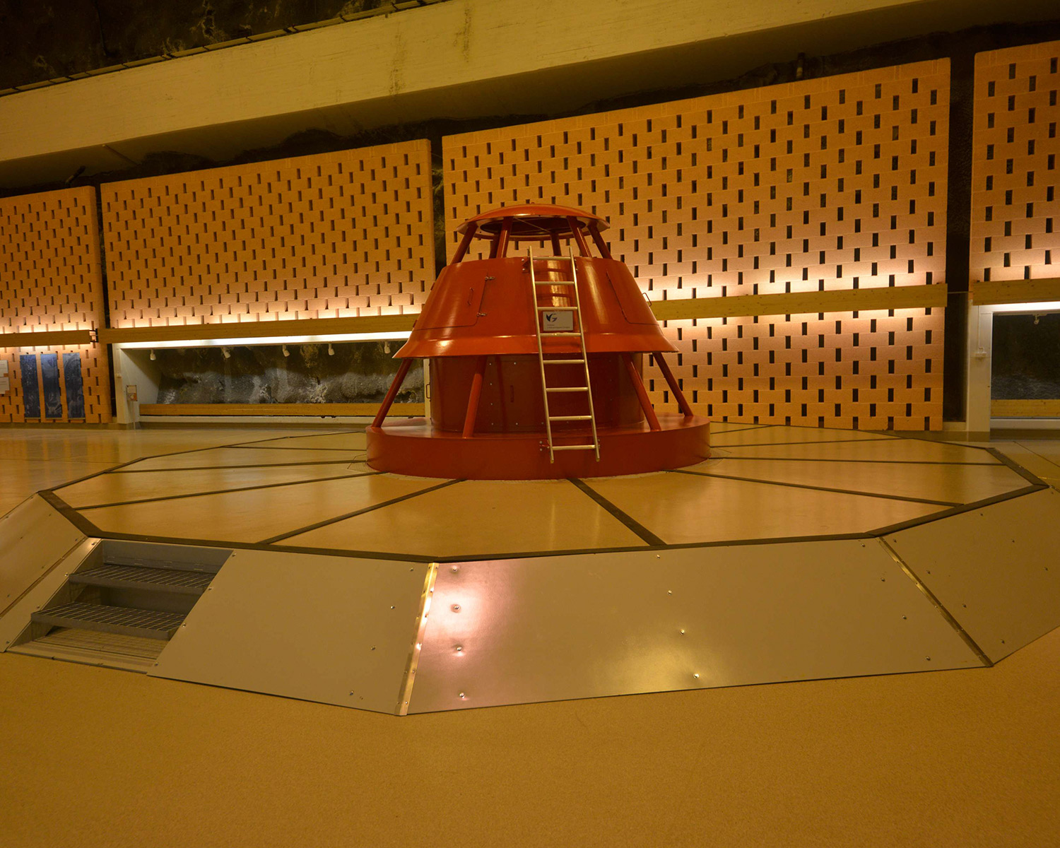 Interiøret i maskinsalen. 