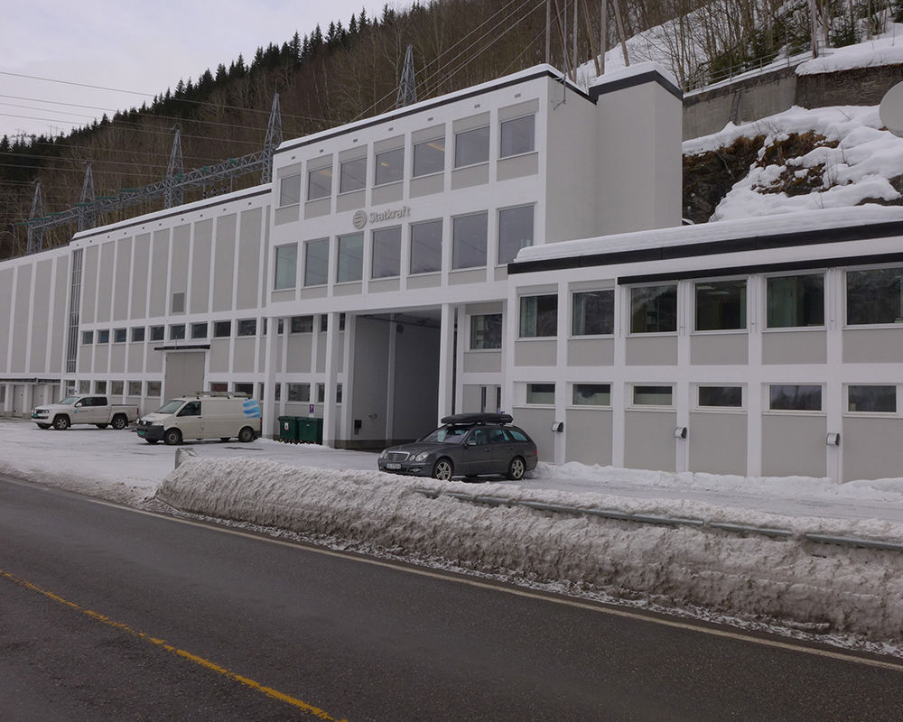 Portalbygget til Trollheim kraftverk.