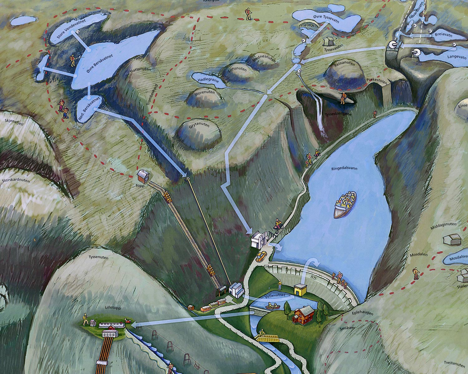 Illustrasjon Tysso II kraftverk