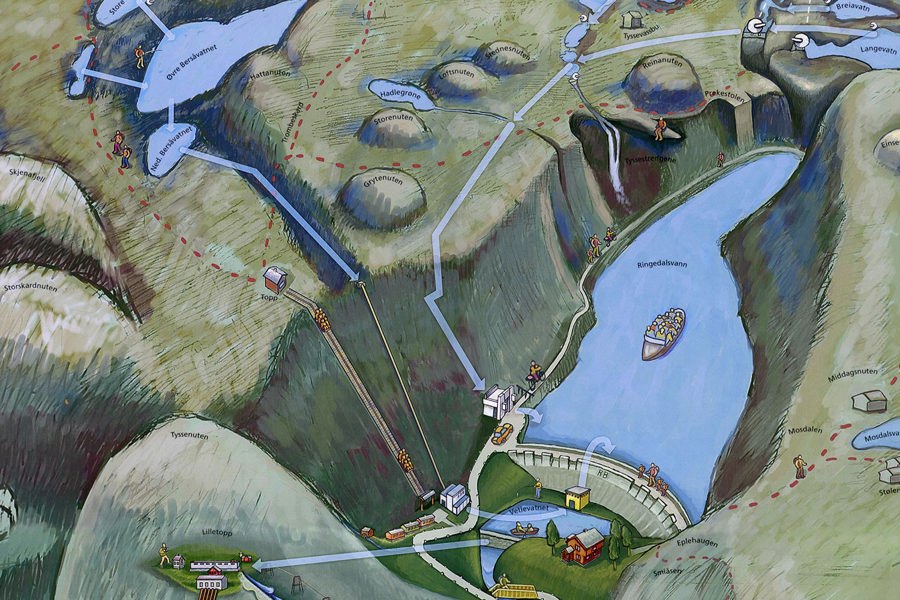 Illustrasjon Tysso II kraftverk