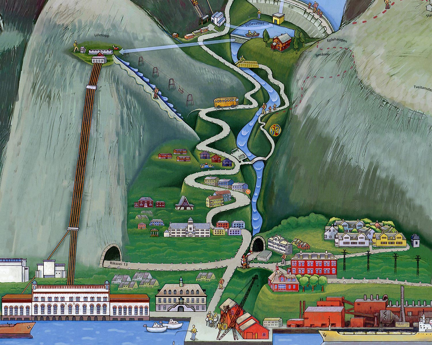 Illustrasjon Tysso II kraftverk