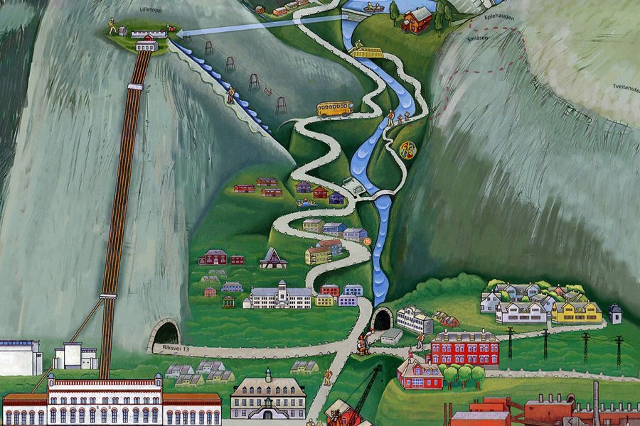 Illustrasjon Tysso II kraftverk