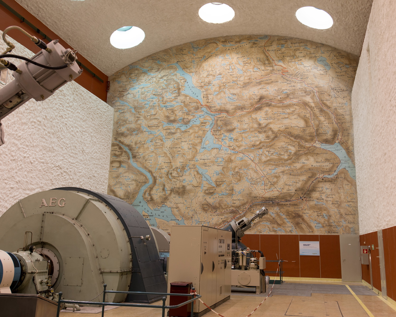 Kart på endevegg i Mår kraftverk