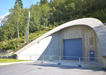 Ingang til eiriksdal kraftverk