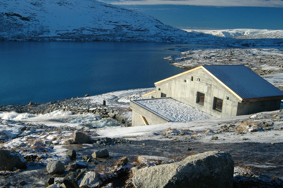 Nedre Bersåvatn kraftstasjon.