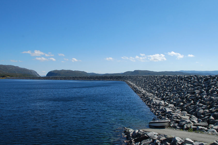 Songa dam, oppstrøms.