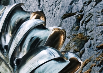 Detaljbilde av turbinhjul