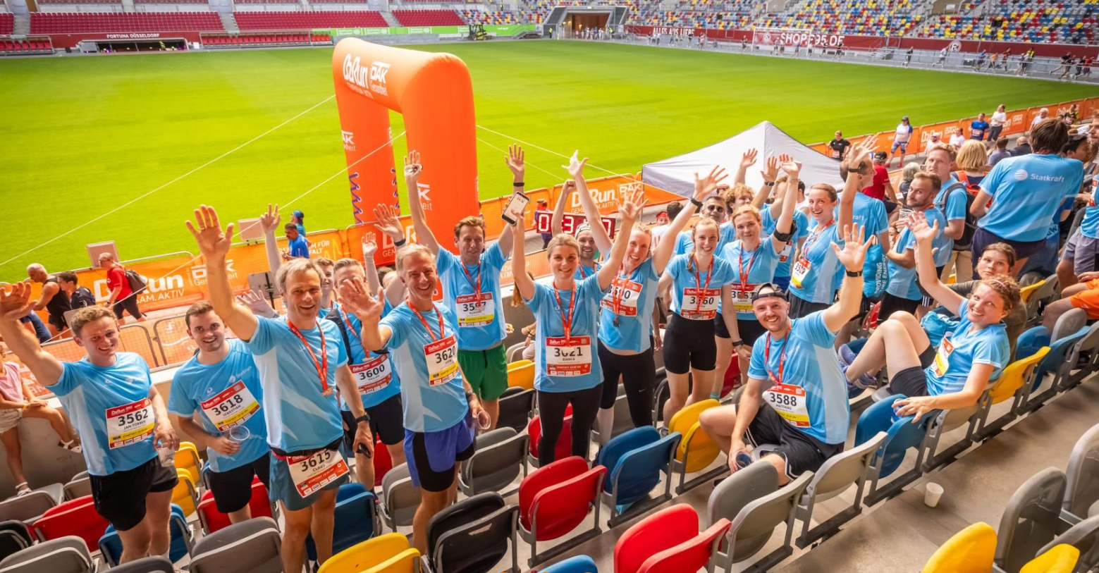 Ansatte har deltatt på et løp 