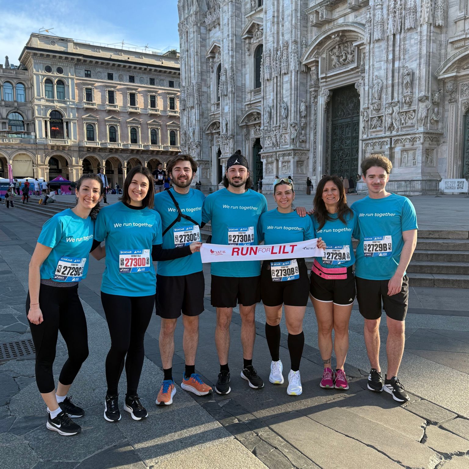 Flere ansatte har løpt marathon i Italia