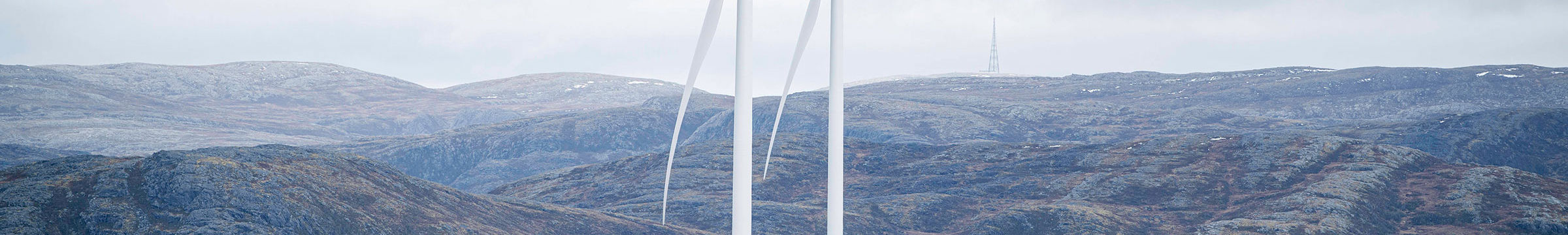 Wind farm, in Roan at Fosen in Trøndelag