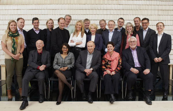Gruppebilde fra Statkrafts rundebordskonferanse på Vang gård i 2014 om verdens klimautfordringer. (Foto: Statkraft)
