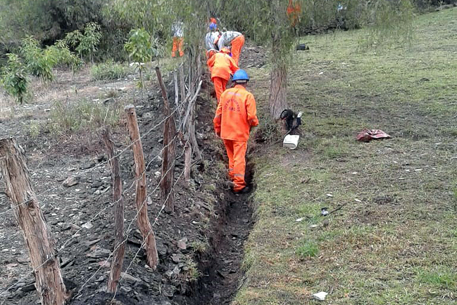Grøftegraving for vannrør
