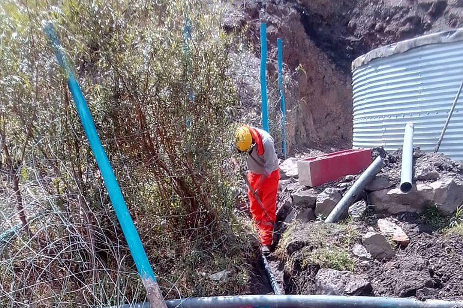 Grøftegraving for vannrør