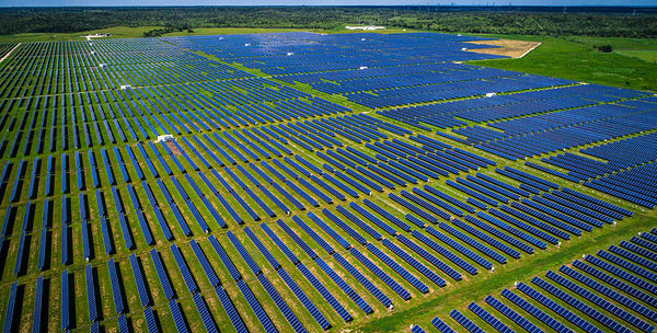 Gigantisk solpark i USA