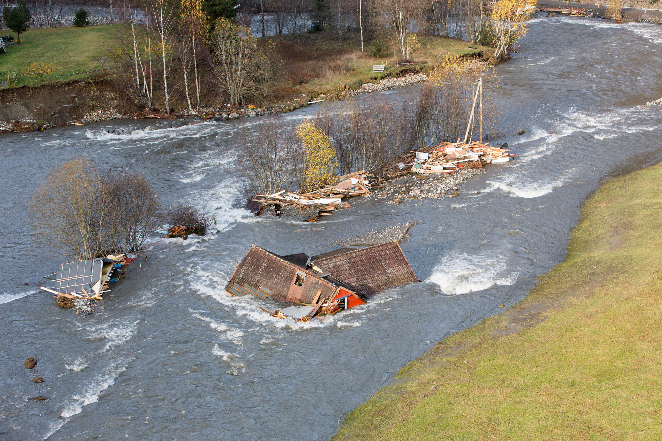 Flom i Flåm i 2014