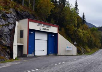 Inngangsportal til Byrte kraftverk