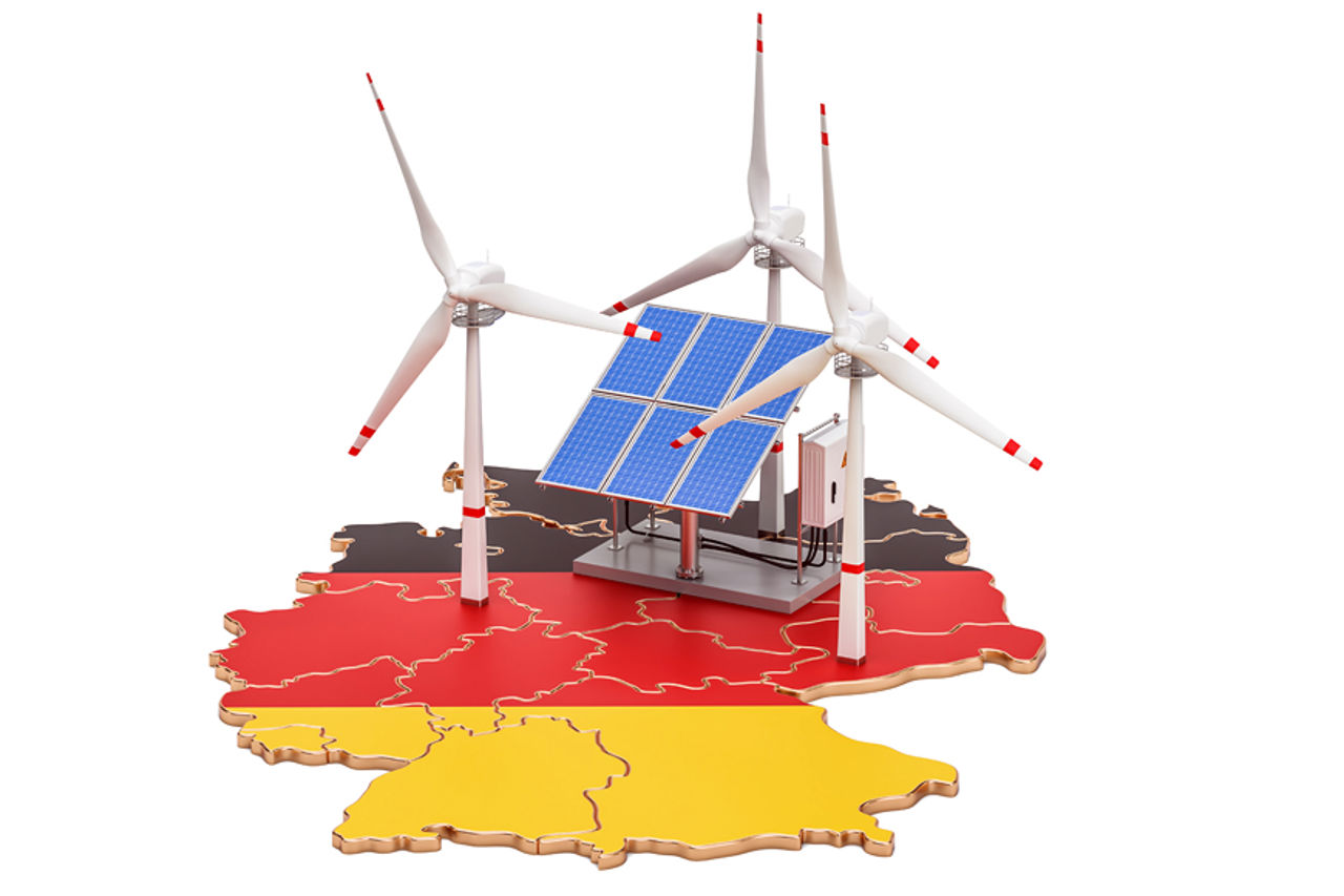 Tysk flagg og fornybar energi