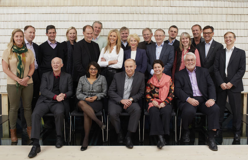 Gruppebilde fra Statkrafts rundebordskonferanse på Vang gård i 2014 om verdens klimautfordringer. (Foto: Statkraft)