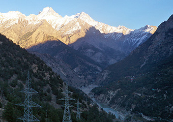 Tidong-området nord i India